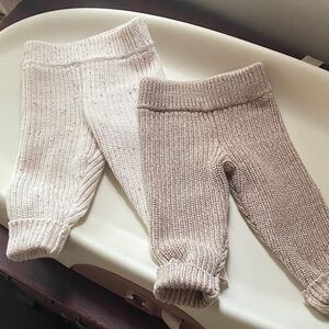 SOLD/ Lot of 2 / goumi knitted pants